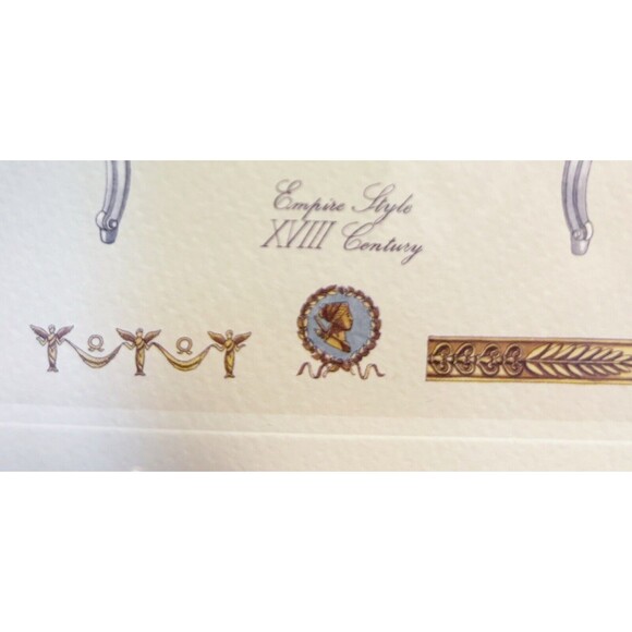 Framed Print of Empire Style 18th Century Chair - Picture 3 of 9